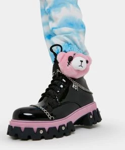 KOI Footwear Hallucination Scares Pink Teddy Bear Boots Kawaii 13 KOI Footwear Hallucination Scares Pink Teddy Bear Boots Kawaii