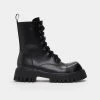 KOI Footwear Gimli Black Square Toe Lace Up Boots SALE 2 KOI Footwear Gimli Black Square Toe Lace Up Boots SALE