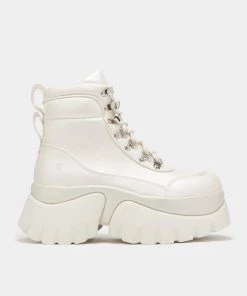 KOI Footwear Gooey White Platform Boots NEW IN