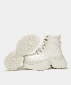 KOI Footwear Gooey White Platform Boots NEW IN