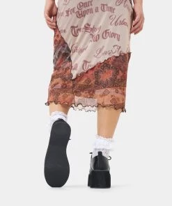 KOI Footwear NEW IN Dojin Black Flatform Lace Up Shoes