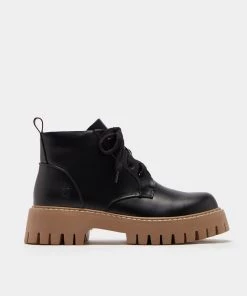 KOI Footwear Moon Runner Beige Sole Lace Up Boots