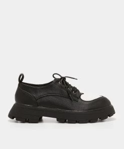 KOI Footwear Hathor White Heart Black Shoes NEW IN