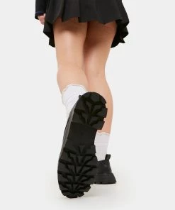 KOI Footwear Hathor White Heart Black Shoes NEW IN