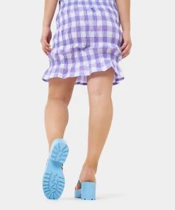 KOI Footwear NEW IN Lollipops Blue Strappy Sliders