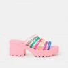 KOI Footwear Lollipops Pink Strappy Sliders NEW IN 1 KOI Footwear Lollipops Pink Strappy Sliders NEW IN