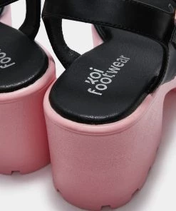 KOI Footwear NEW IN Romance Rebel Pink Heart Sandals