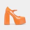 KOI Footwear NEW IN Mango Sorbet Platform Heels