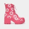 KOI Footwear Orchis Charm Pink Flower Power Boots SS22