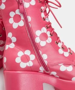 KOI Footwear Orchis Charm Pink Flower Power Boots SS22