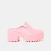 KOI Footwear Raspberry Sorbet Slip On Chunky Mules NEW IN