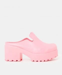 KOI Footwear Raspberry Sorbet Slip On Chunky Mules NEW IN