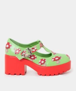 KOI Footwear NEW IN Sai Mushroom Mary Janes 'Toad Edition'
