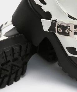 Elegant Shoes Ltd Sai Cow Print Mary Janes 'Nettie Edition'