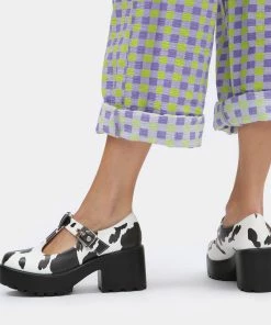 Elegant Shoes Ltd Sai Cow Print Mary Janes 'Nettie Edition'