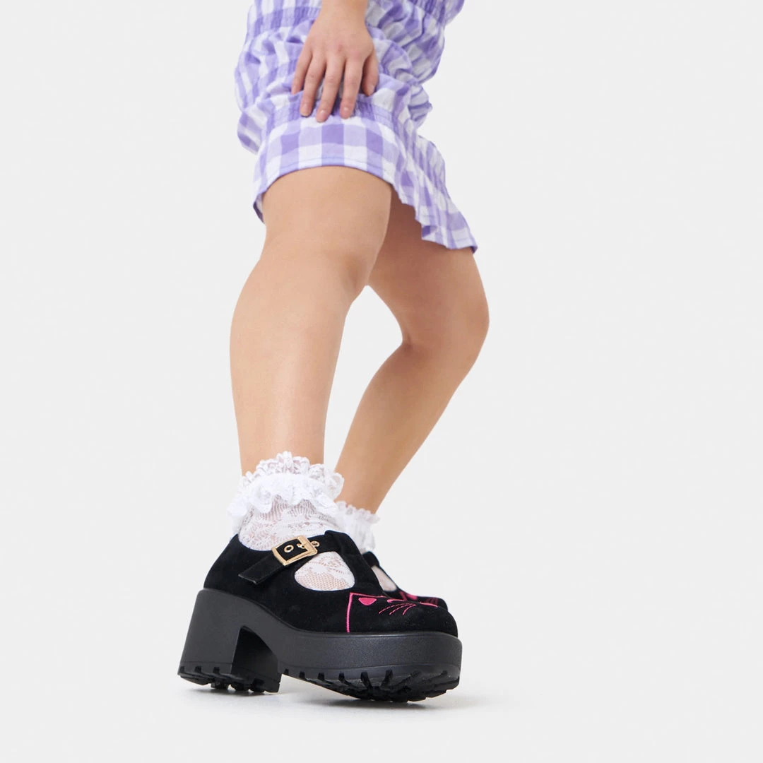 KOI Footwear Sai Pink Kitty Mary Janes ‘Salem Sphynx Edition’ NEW IN 4 KOI Footwear Sai Pink Kitty Mary Janes ‘Salem Sphynx Edition’ NEW IN