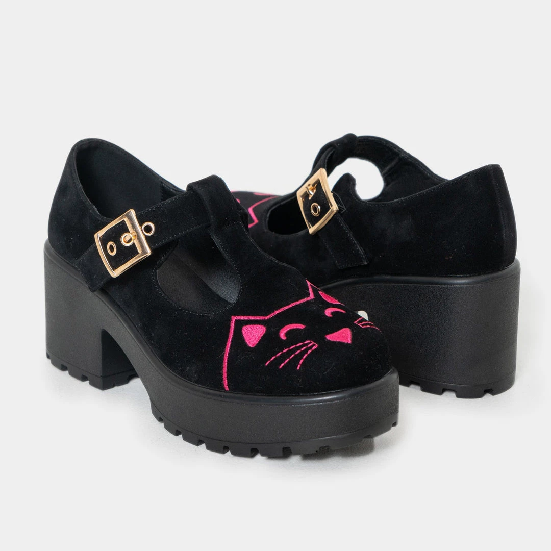 KOI Footwear Sai Pink Kitty Mary Janes ‘Salem Sphynx Edition’ NEW IN 6 KOI Footwear Sai Pink Kitty Mary Janes ‘Salem Sphynx Edition’ NEW IN