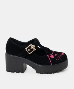 KOI Footwear Sai Pink Kitty Mary Janes ‘Salem Sphynx Edition’ NEW IN