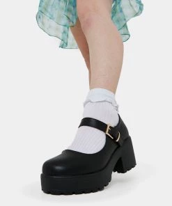 Elegant Shoes Ltd Tira Mary Janes 'Faux Leather Edition' NEW IN