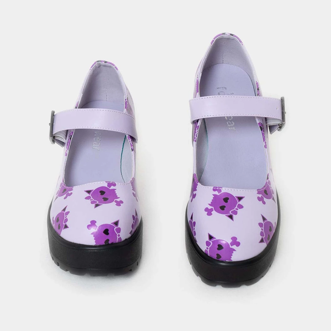 KOI Footwear Tira Skull Mary Janes ‘Purple Goth Edition’ 7 KOI Footwear Tira Skull Mary Janes ‘Purple Goth Edition’
