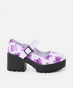 KOI Footwear Tira Skull Mary Janes โPurple Goth Editionโ