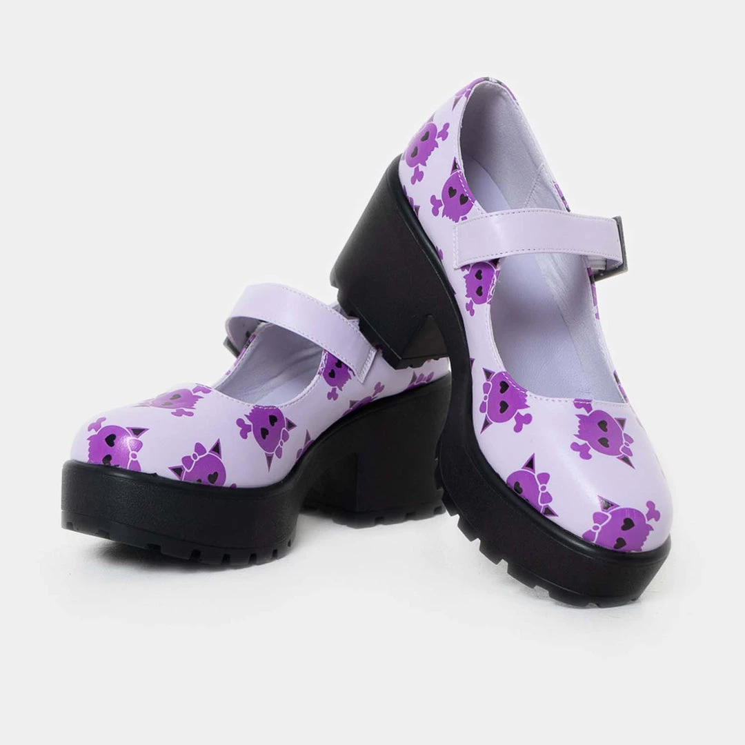KOI Footwear Tira Skull Mary Janes ‘Purple Goth Edition’ 6 KOI Footwear Tira Skull Mary Janes ‘Purple Goth Edition’