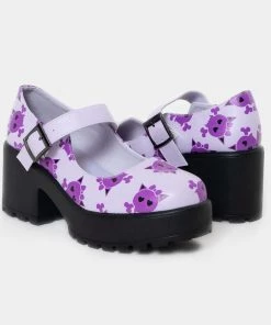 KOI Footwear Tira Skull Mary Janes ‘Purple Goth Edition’ 10 KOI Footwear Tira Skull Mary Janes ‘Purple Goth Edition’