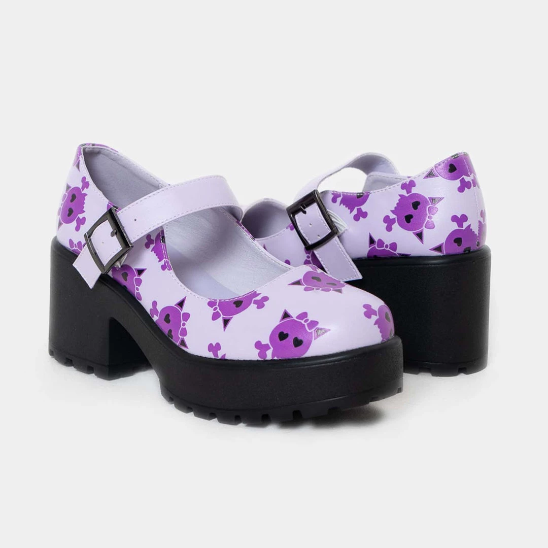 KOI Footwear Tira Skull Mary Janes ‘Purple Goth Edition’ 5 KOI Footwear Tira Skull Mary Janes ‘Purple Goth Edition’