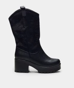 Elegant Shoes Ltd WOMEN'S WINTU Long Chunky Western Boots