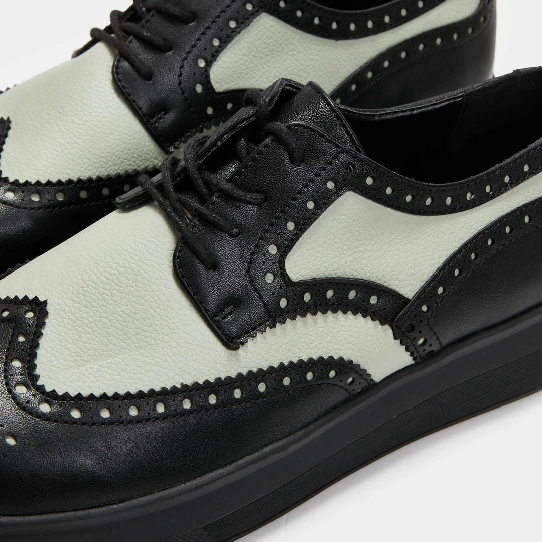 KOI Footwear SS22 Corson Men's Green Brogue Detail Shoes 7 KOI Footwear SS22 Corson Men's Green Brogue Detail Shoes