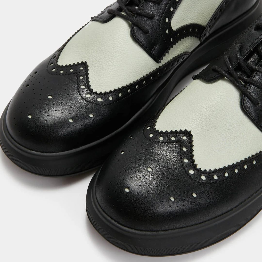 KOI Footwear SS22 Corson Men's Green Brogue Detail Shoes 6 KOI Footwear SS22 Corson Men's Green Brogue Detail Shoes