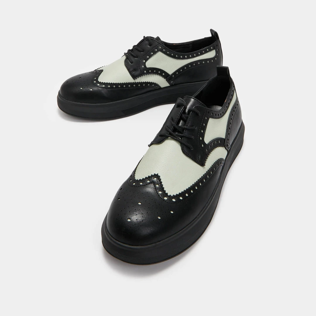 KOI Footwear SS22 Corson Men's Green Brogue Detail Shoes 5 KOI Footwear SS22 Corson Men's Green Brogue Detail Shoes