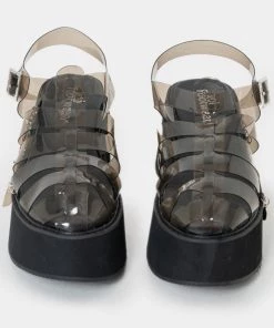 KOI Footwear NEW IN Tutti Frutti Black Jelly Flatform Sandals 13 KOI Footwear NEW IN Tutti Frutti Black Jelly Flatform Sandals