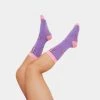 KOI Footwear Kawaii Hanging By A Thread Purple Socks