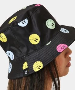 KOI Footwear Mixed Emotions Black Bucket Hat SALE