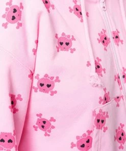 KOI Footwear Invader Of Space Women's Zip Up Hoodie CLOTHING 9 KOI Footwear Invader Of Space Women's Zip Up Hoodie CLOTHING