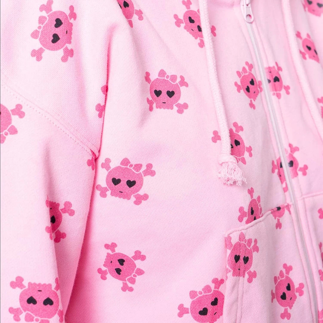 KOI Footwear Invader Of Space Women's Zip Up Hoodie CLOTHING 6 KOI Footwear Invader Of Space Women's Zip Up Hoodie CLOTHING