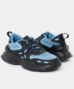 KOI Footwear Acre Blue Cities Men's Chunky Trainers