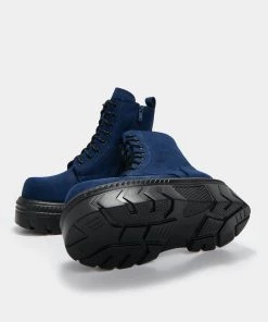 KOI Footwear Talwar Navy Chunky Stomper Boots