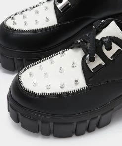 KOI Footwear The Creation White Studded Chunky Shoes