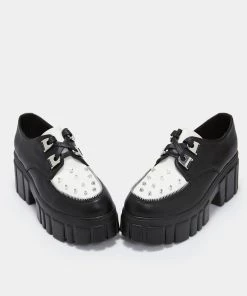 KOI Footwear The Creation White Studded Chunky Shoes