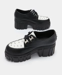 KOI Footwear The Creation White Studded Chunky Shoes