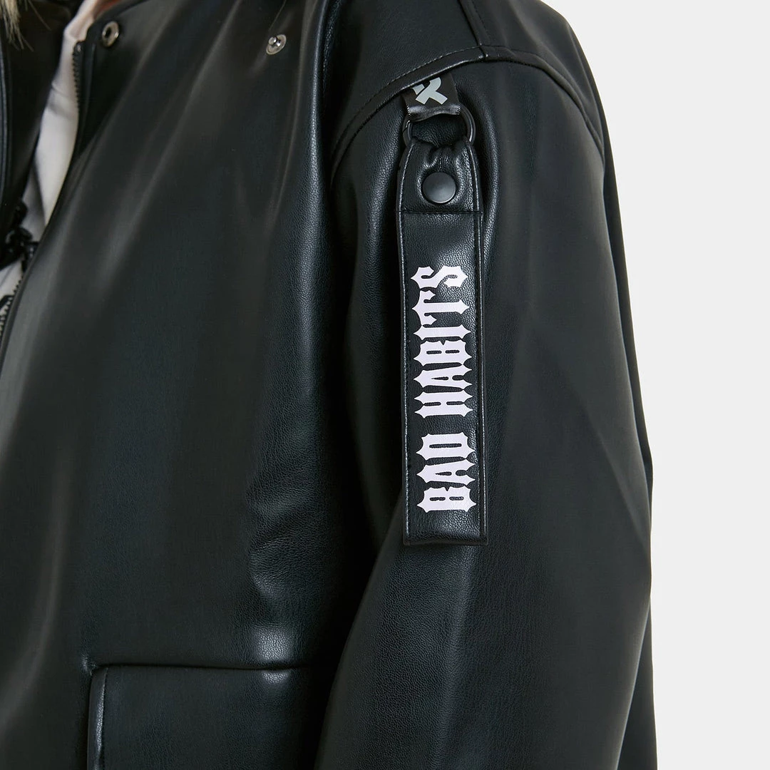 KOI Footwear Goth Bad Habits Women's Vegan Leather Jacket 4 KOI Footwear Goth Bad Habits Women's Vegan Leather Jacket