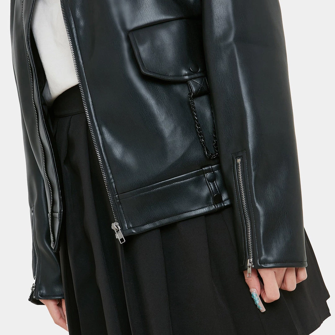 KOI Footwear Goth Bad Habits Women's Vegan Leather Jacket 8 KOI Footwear Goth Bad Habits Women's Vegan Leather Jacket