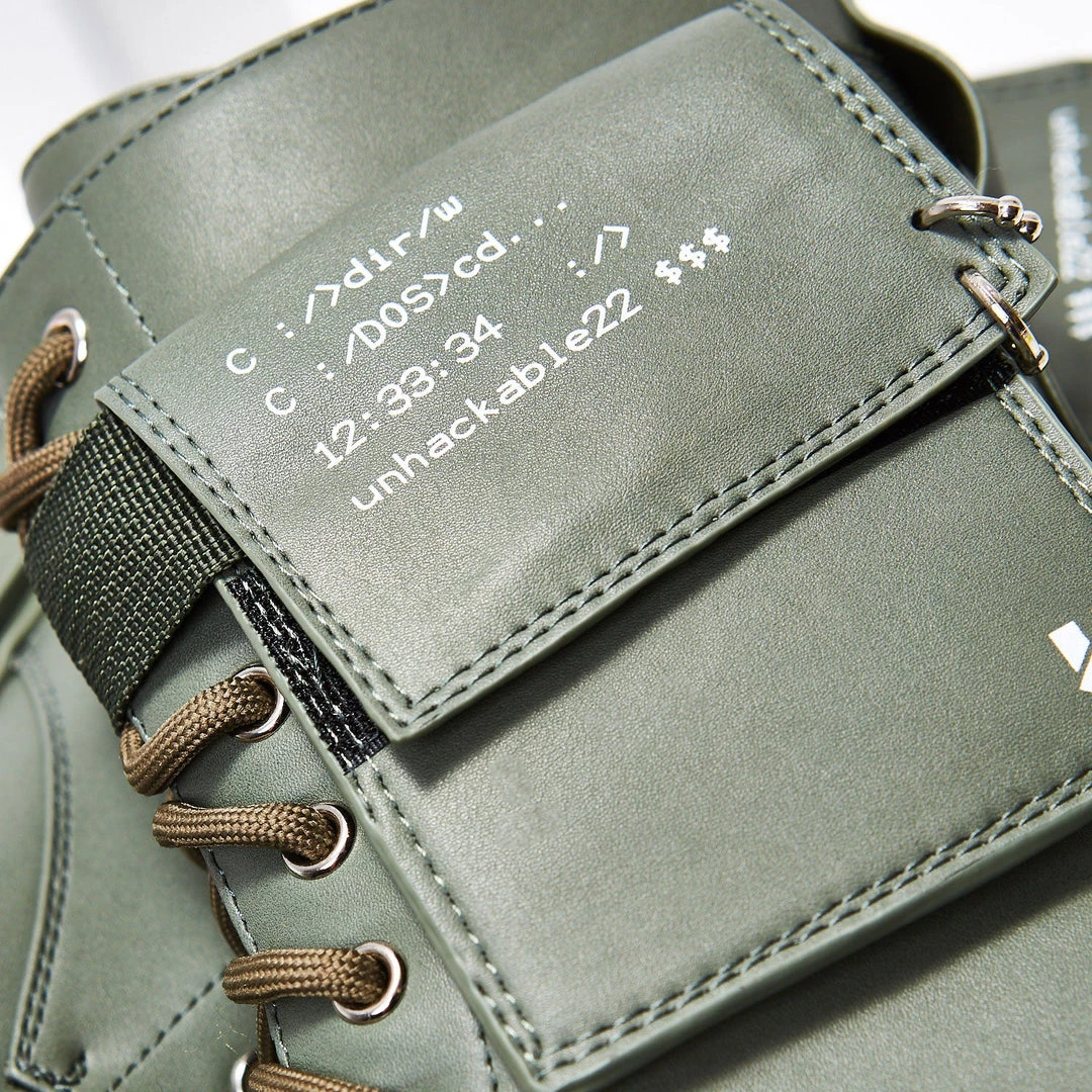 KOI Footwear Banshee Khaki Boots Goth 7 KOI Footwear Banshee Khaki Boots Goth