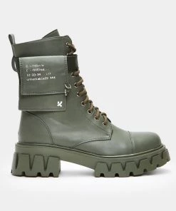 KOI Footwear Banshee Khaki Boots Goth