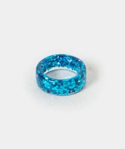 KOI Footwear ACCESSORIES Glitterball Blue Ring