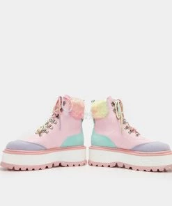 KOI Footwear SS22 Candy Tears Glitter Platform Boots
