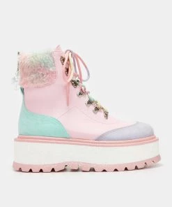 KOI Footwear SS22 Candy Tears Glitter Platform Boots