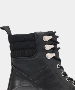 KOI Footwear Condor Scars Black Bubble Lace Up Boots NEW IN